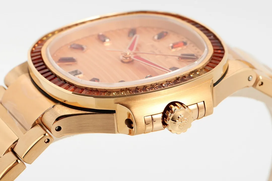 Comfortable MP Factory Patek Philippe Nautilus 7118 1300R Rose Gold Super Clone Replica Watch 6768