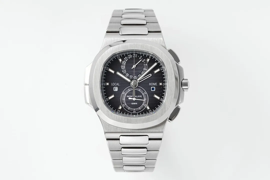 MP Factory SPP Nautilus 5990 1A Dual Time Steel Super Clone Watch Bright 6751