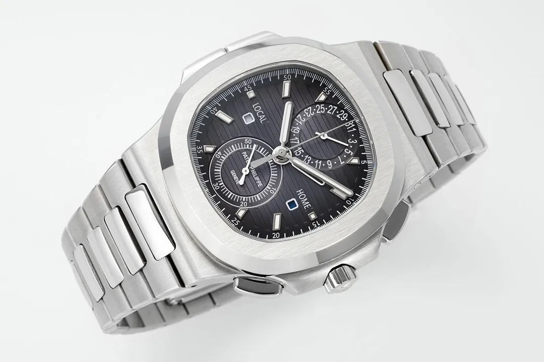 MP Factory SPP Nautilus 5990 1A Dual Time Steel Super Clone Watch FastDry 3181