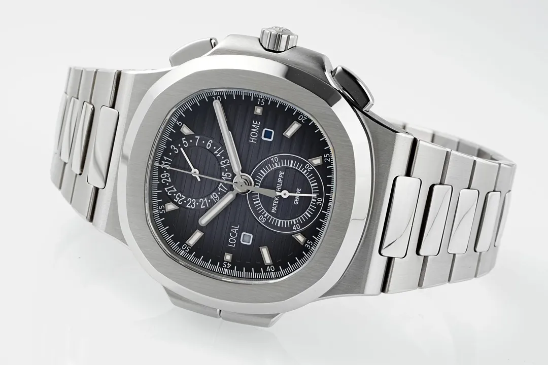 MP Factory SPP Nautilus 5990 1A Dual Time Steel Super Clone Watch FastDry 3181