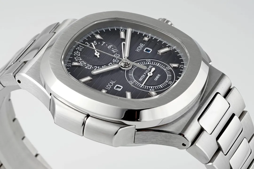 MP Factory SPP Nautilus 5990 1A Dual Time Steel Super Clone Watch FastDry 3181