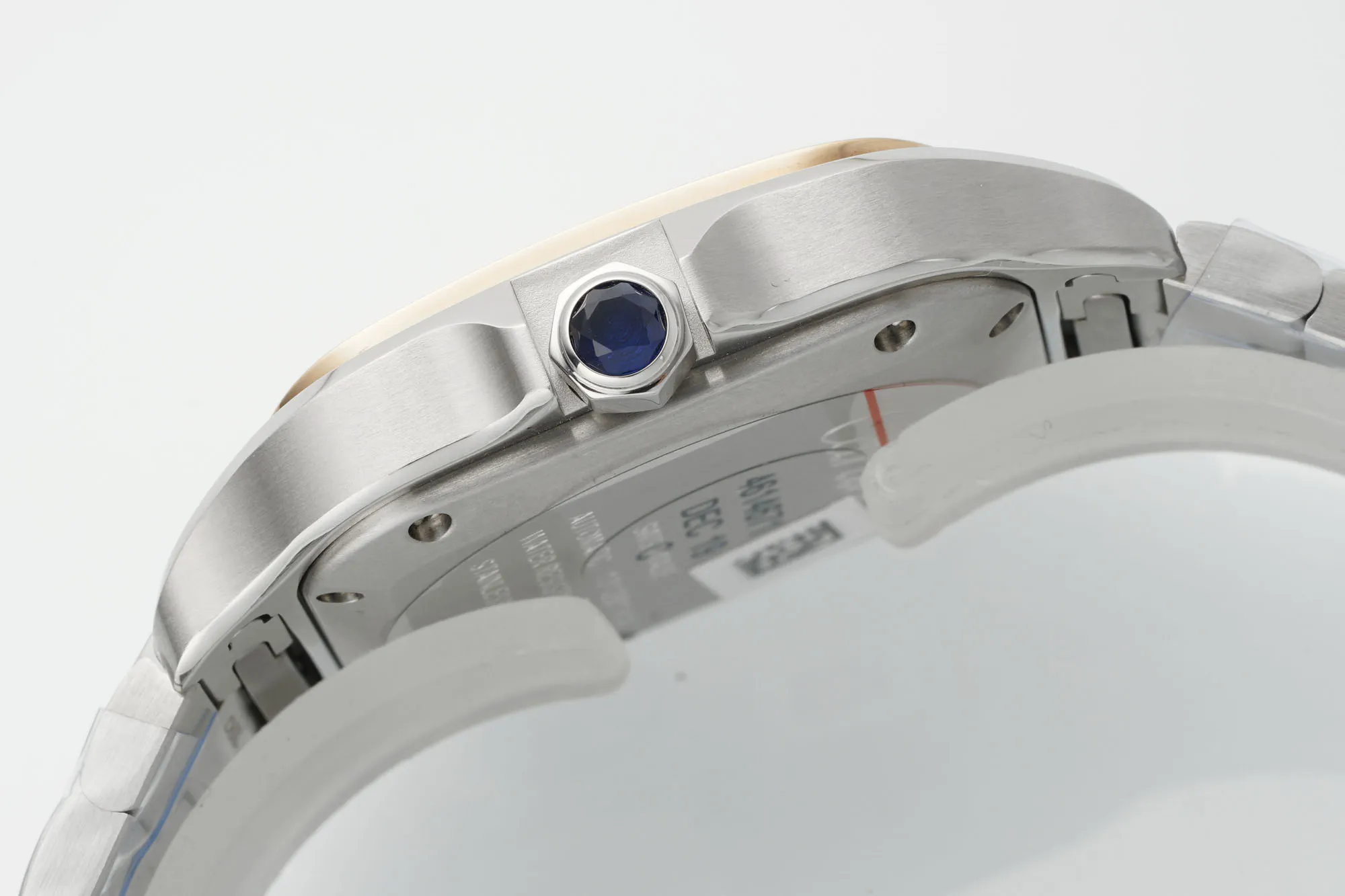 Popular Cartier Santos de Cartier Medium Automatic Watch Two-Tone Stainless Steel and Yellow Gold White Roman Dial 2765