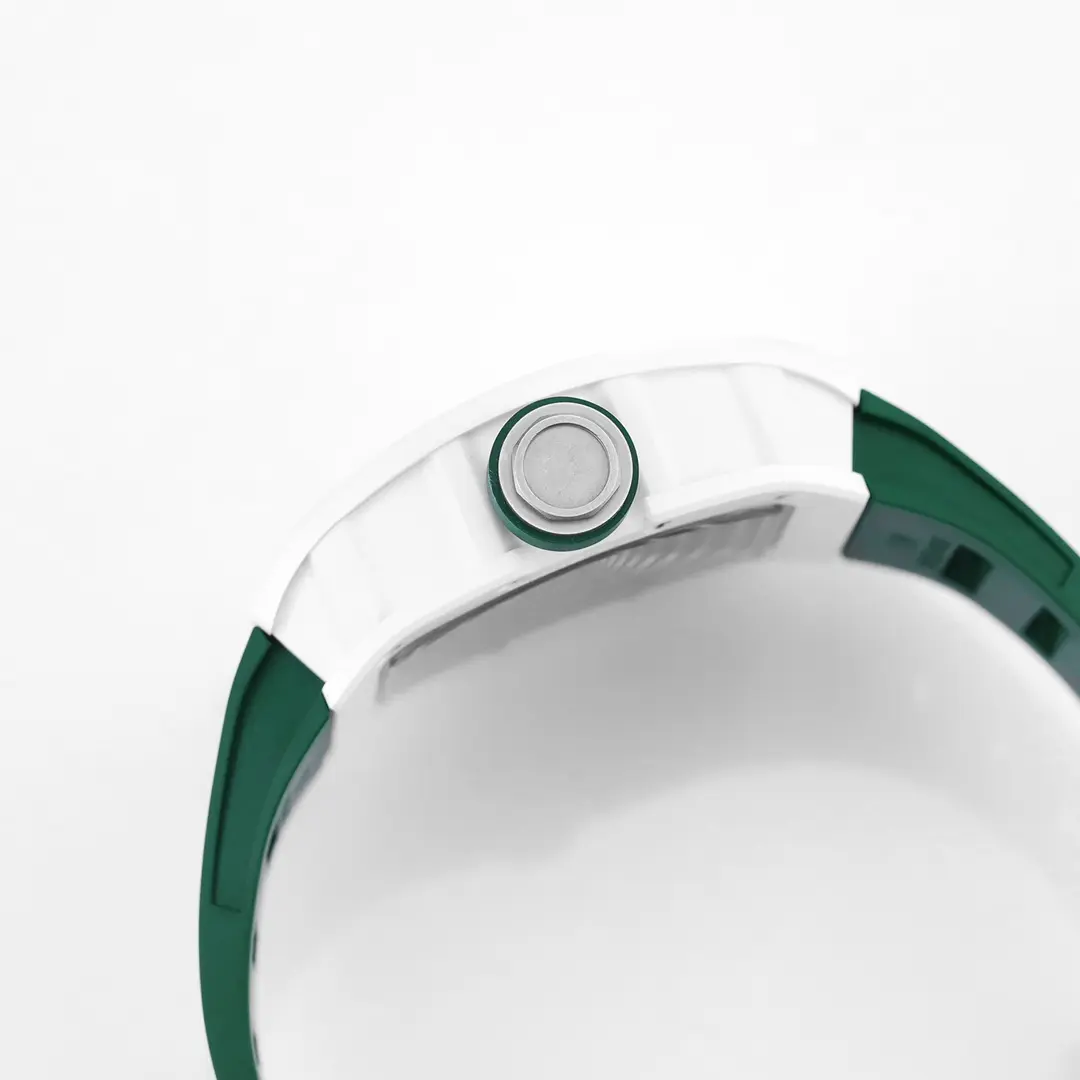 RM Factory Richard Mille White Ceramic Green Strap Super Clone Watch –  Replica Richard Mille Lightweight 3768