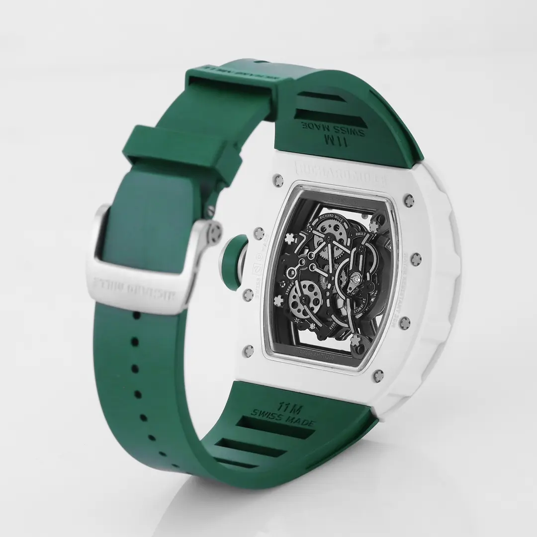 RM Factory Richard Mille White Ceramic Green Strap Super Clone Watch –  Replica Richard Mille Lightweight 3768