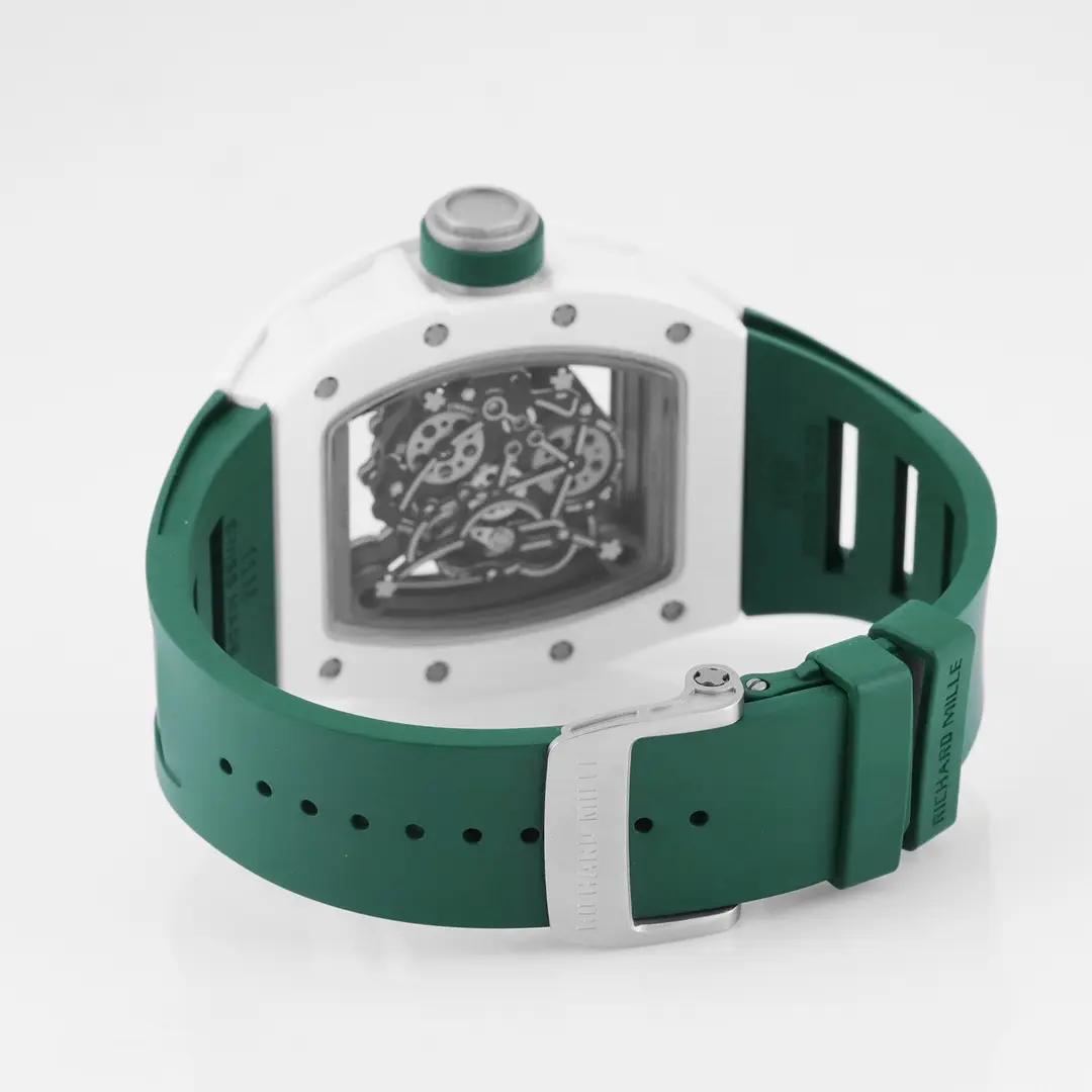 RM Factory Richard Mille White Ceramic Green Strap Super Clone Watch –  Replica Richard Mille Lightweight 3768