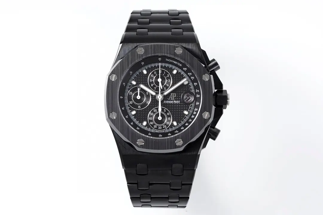OM Factory Audemars Piguet Royal Oak Offshore Black Super Clone Watch TravelReady 1937