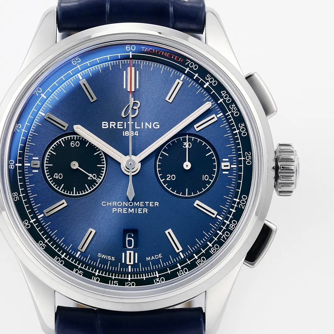 HighPerformance OM Factory Breitling Premier B01 Chronograph Blue Leather – Super Clone Watches 2541