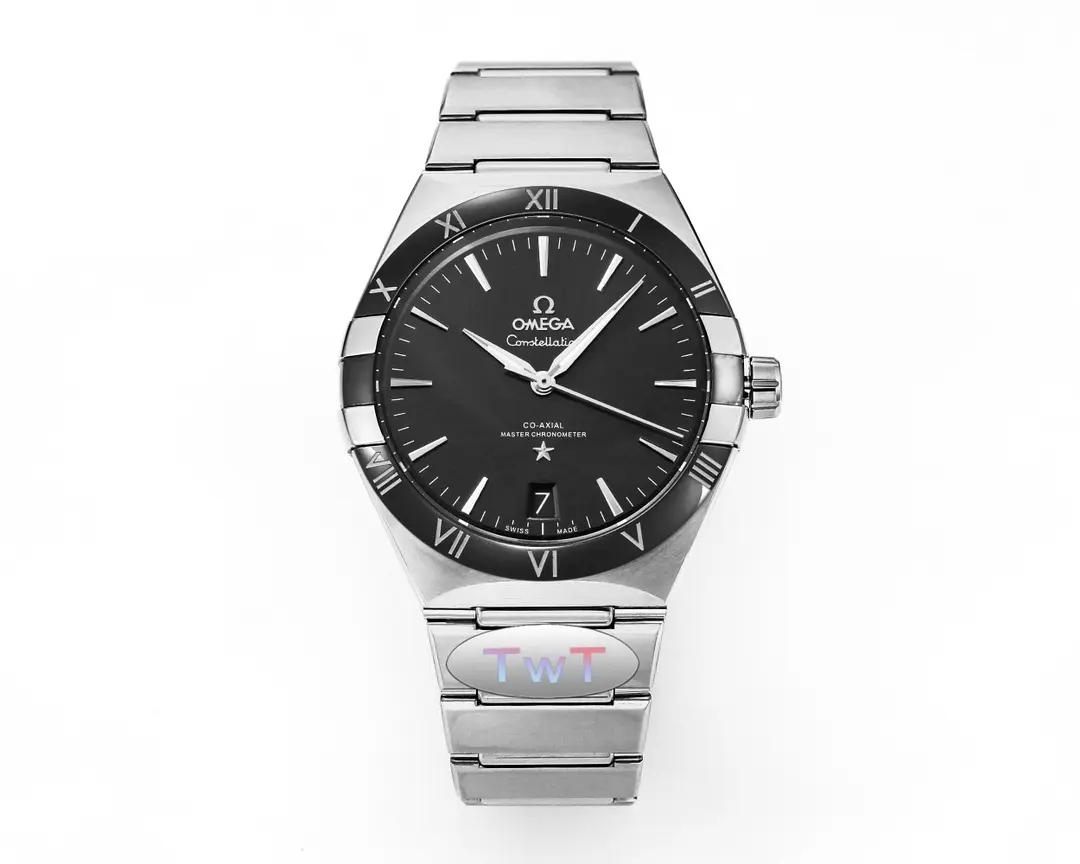 Trendsetting OMEGA Constellation 41mm Black Ceramic Bezel VSF Watch Replica 442