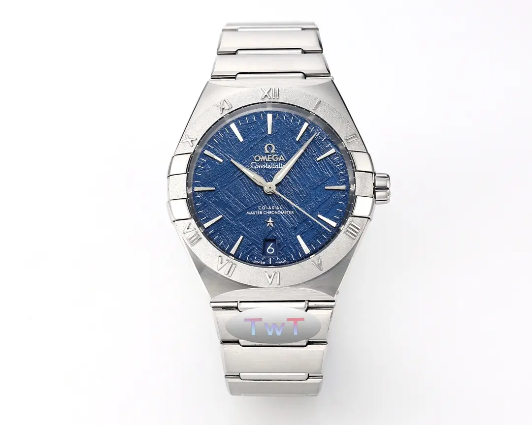 Stretchable OMEGA Constellation 41mm Blue Dial Steel Replica –  VSF Watch Collection 452