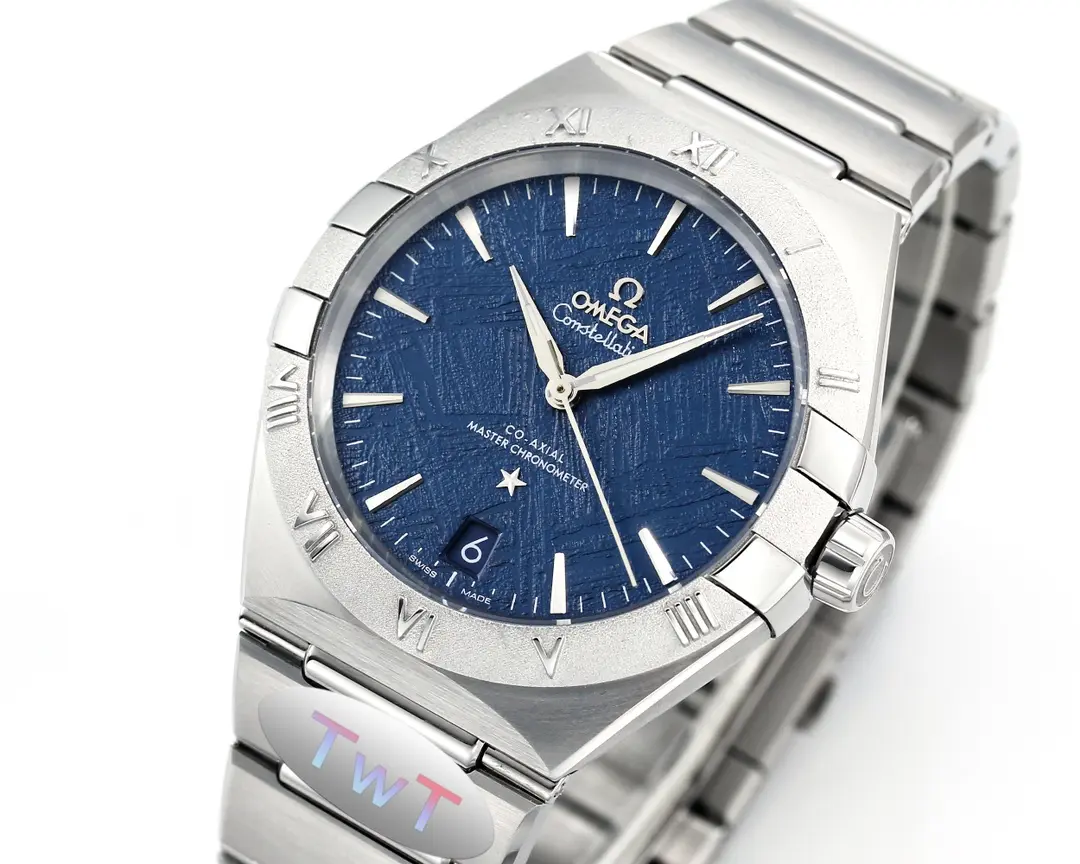 Stretchable OMEGA Constellation 41mm Blue Dial Steel Replica –  VSF Watch Collection 452
