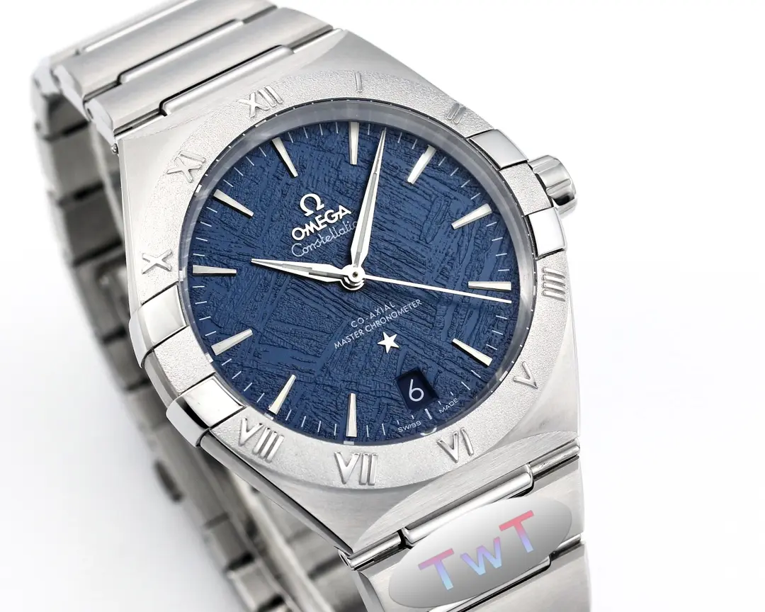 Stretchable OMEGA Constellation 41mm Blue Dial Steel Replica –  VSF Watch Collection 452