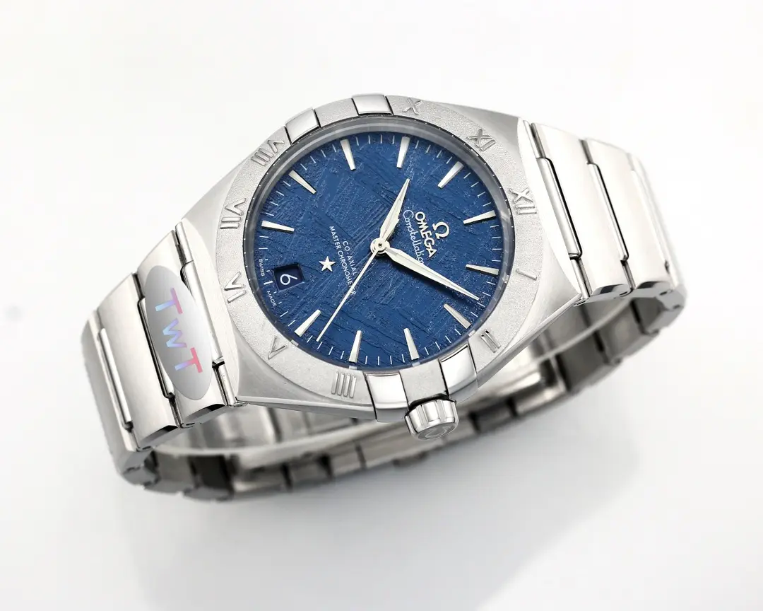 Stretchable OMEGA Constellation 41mm Blue Dial Steel Replica –  VSF Watch Collection 452