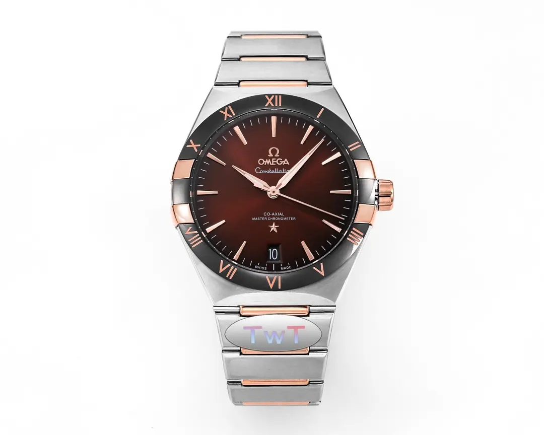 FashionForward OMEGA Constellation 41mm Burgundy Dial Steel Replica – VSF Watch Collection 444