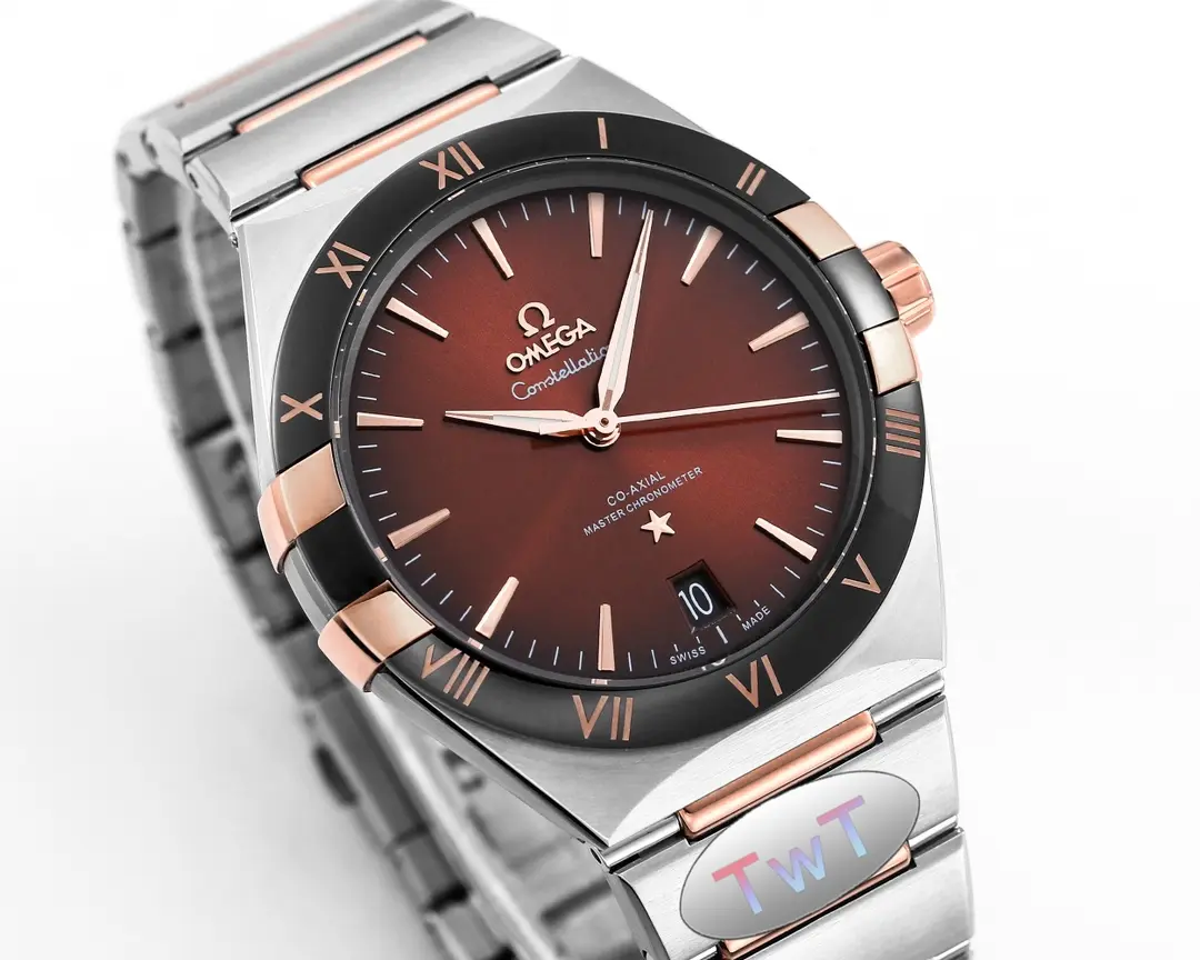FashionForward OMEGA Constellation 41mm Burgundy Dial Steel Replica – VSF Watch Collection 444