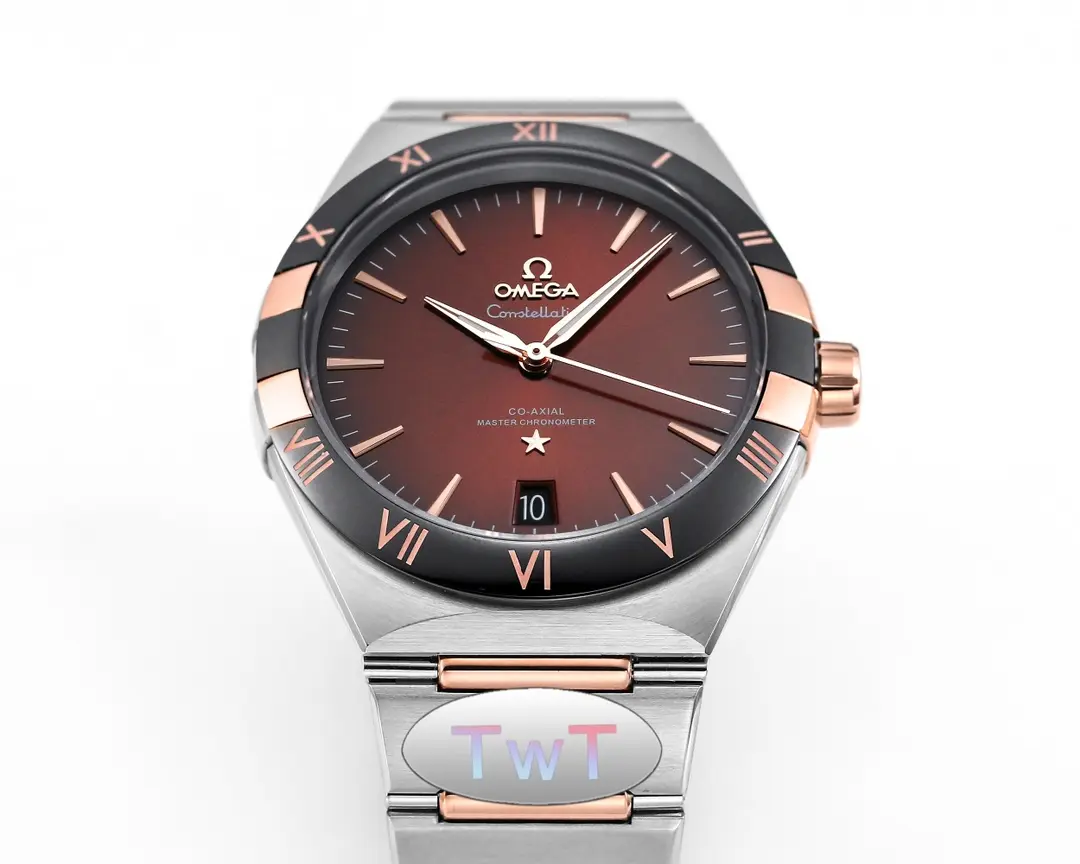 FashionForward OMEGA Constellation 41mm Burgundy Dial Steel Replica – VSF Watch Collection 444