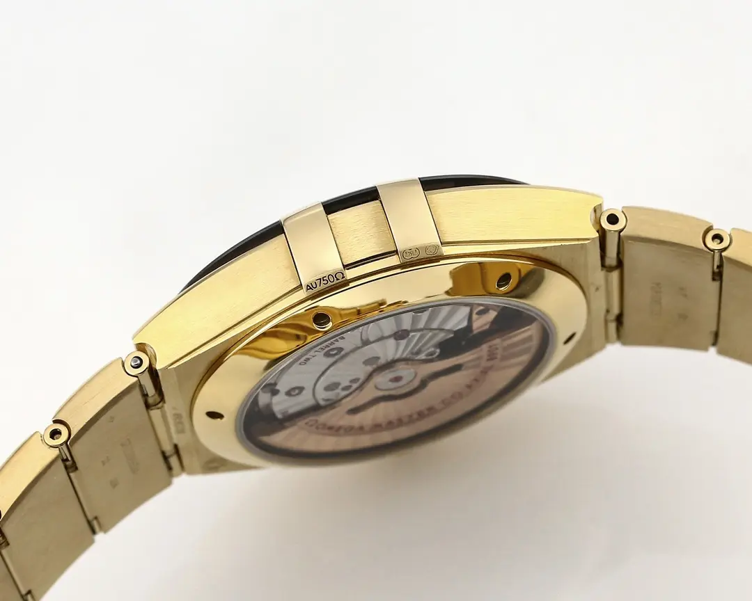 Cozy OMEGA Constellation Ceramic Bezel Gold Black VSF Replica Watch 447