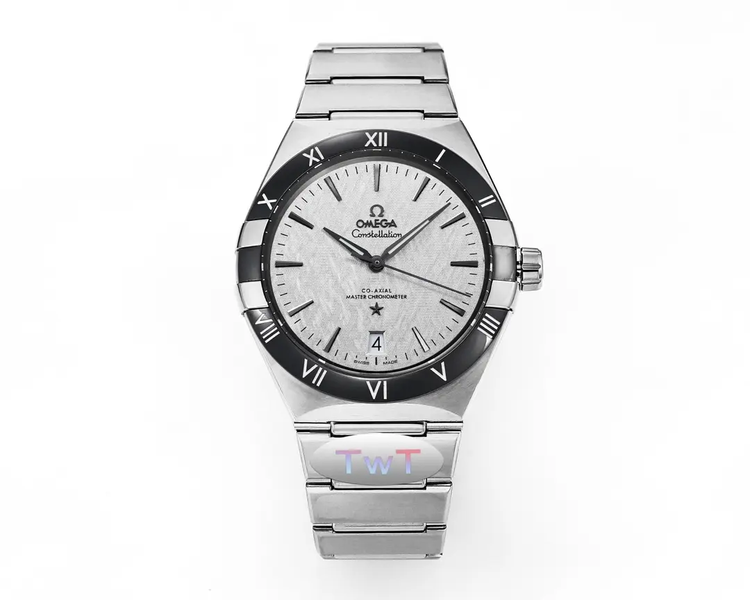 OMEGA Constellation Ceramic Bezel Silver VSF Replica Watch EasyCare 445