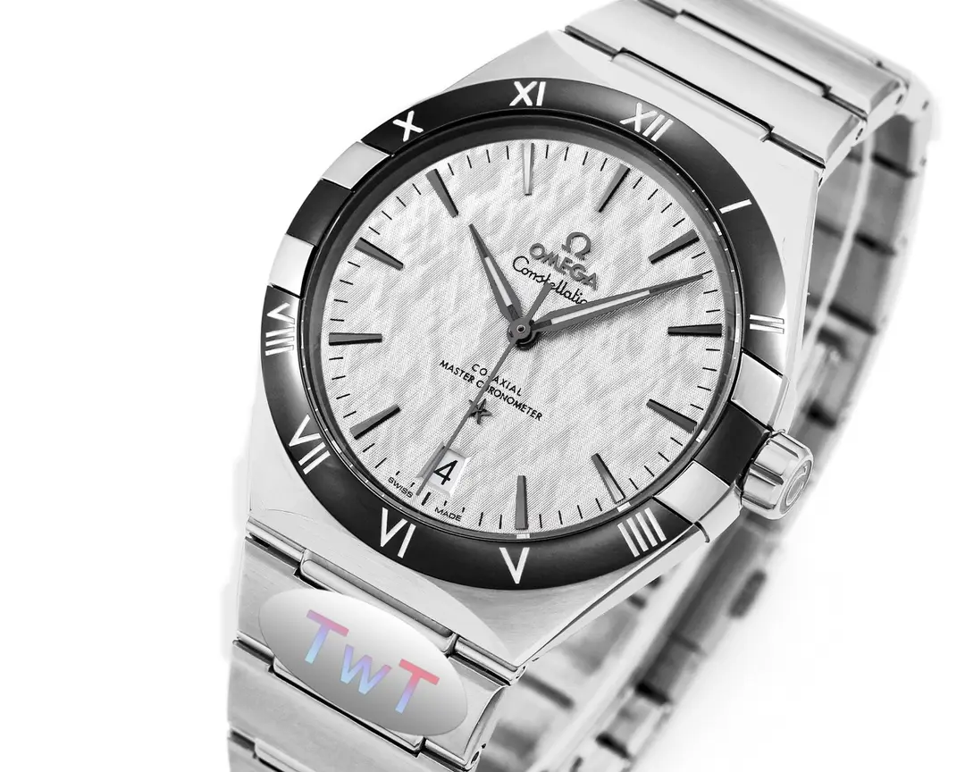 OMEGA Constellation Ceramic Bezel Silver VSF Replica Watch EasyCare 445