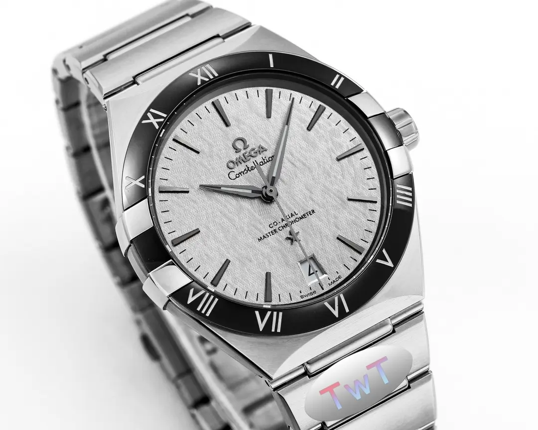 OMEGA Constellation Ceramic Bezel Silver VSF Replica Watch EasyCare 445