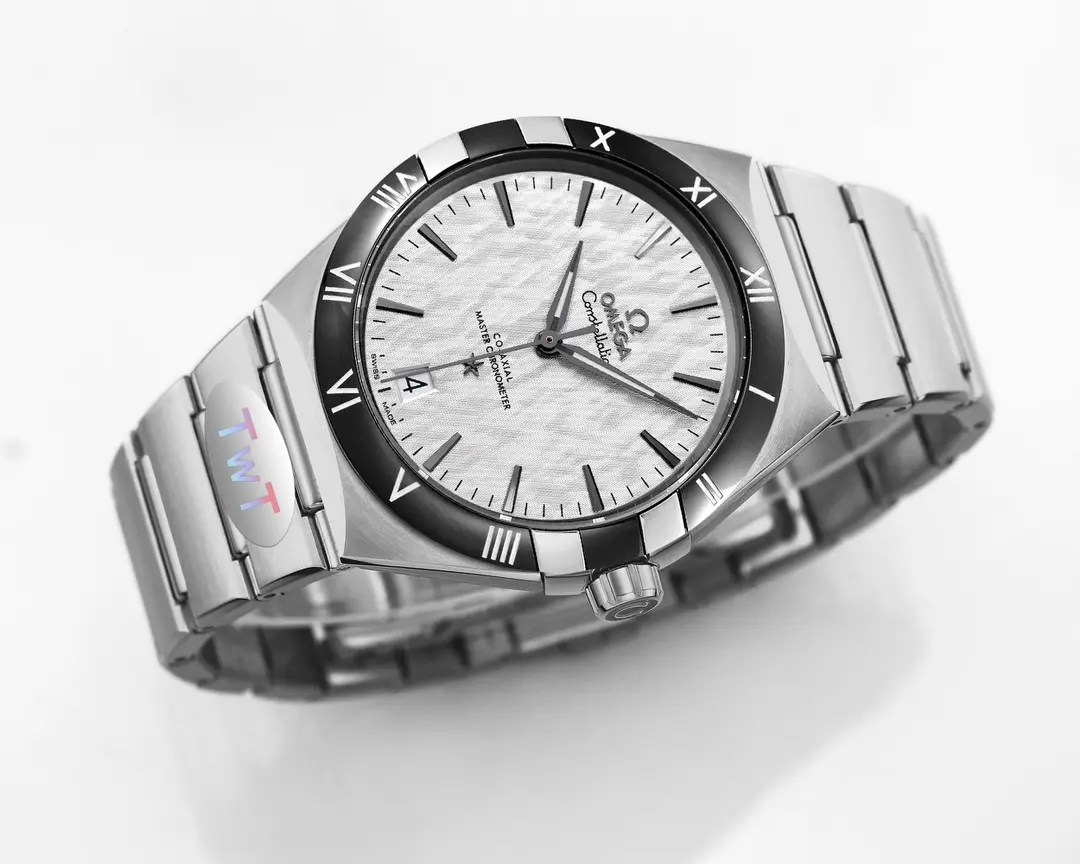 OMEGA Constellation Ceramic Bezel Silver VSF Replica Watch EasyCare 445