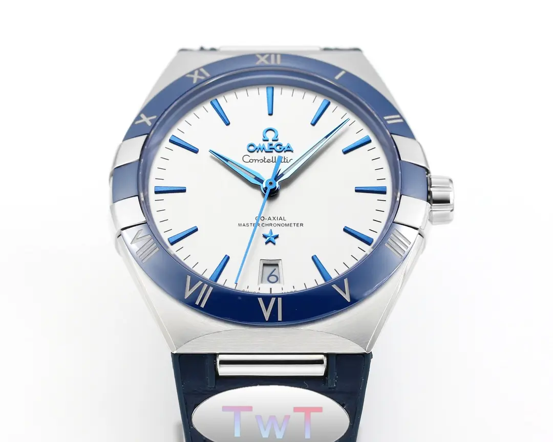 OMEGA Constellation Meteorite 41mm Blue Leather VSF Watch Replica Breathable 434