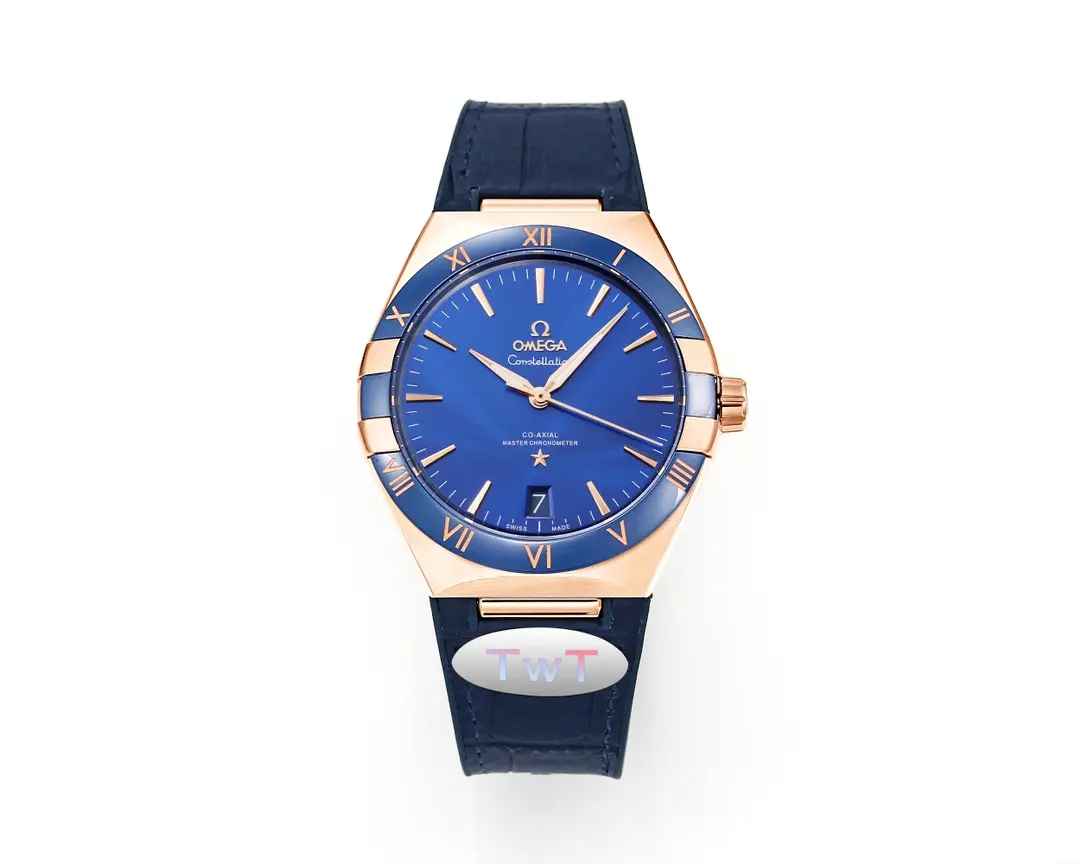 Durable OMEGA Constellation Meteorite Blue Dial VSF Watch Replica 372