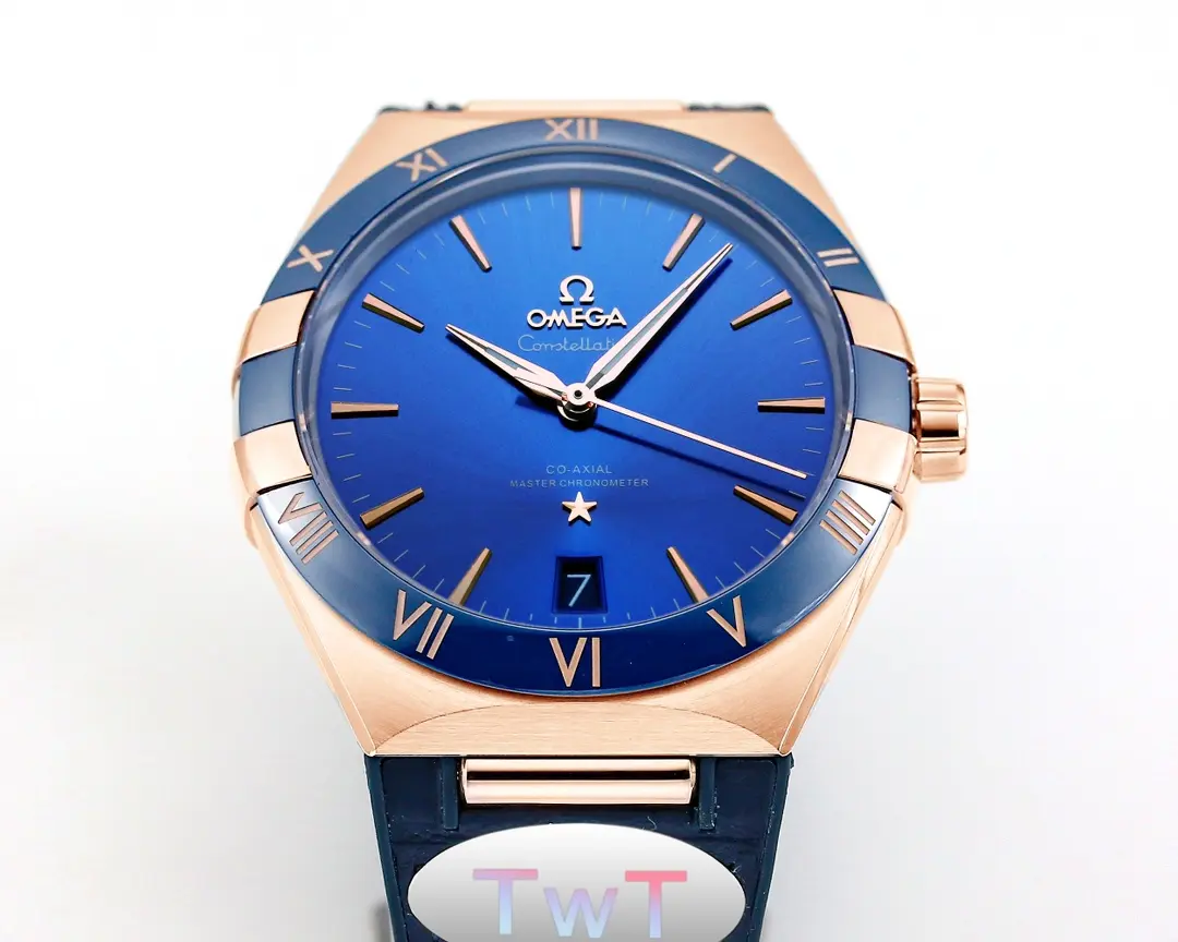 Durable OMEGA Constellation Meteorite Blue Dial VSF Watch Replica 372