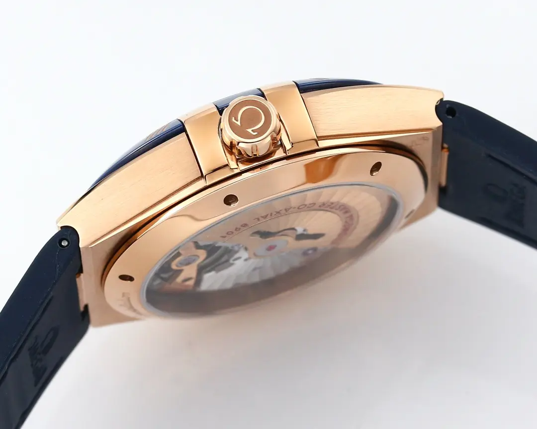 Durable OMEGA Constellation Meteorite Blue Dial VSF Watch Replica 372