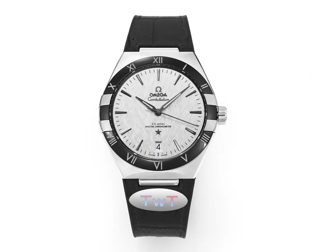 OMEGA Constellation Meteorite Watch Black Leather VSF Luxury Replica Soft 435