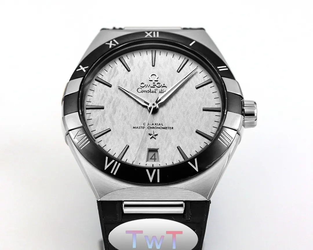 OMEGA Constellation Meteorite Watch Black Leather VSF Luxury Replica Soft 435