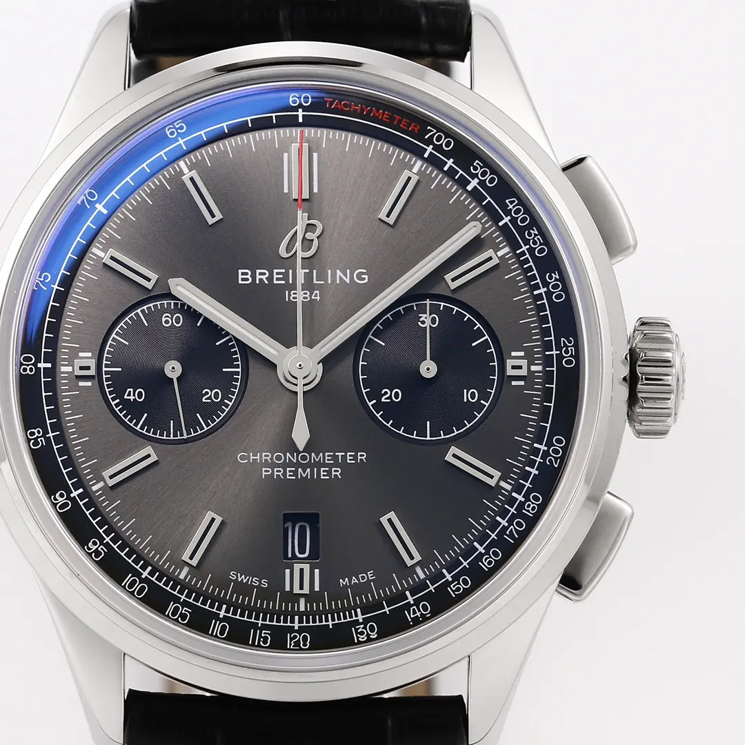 WrinkleFree KOR Factory Breitling Premier B01 Chronograph Grey Dial – Super Clone Luxury Watch 6477