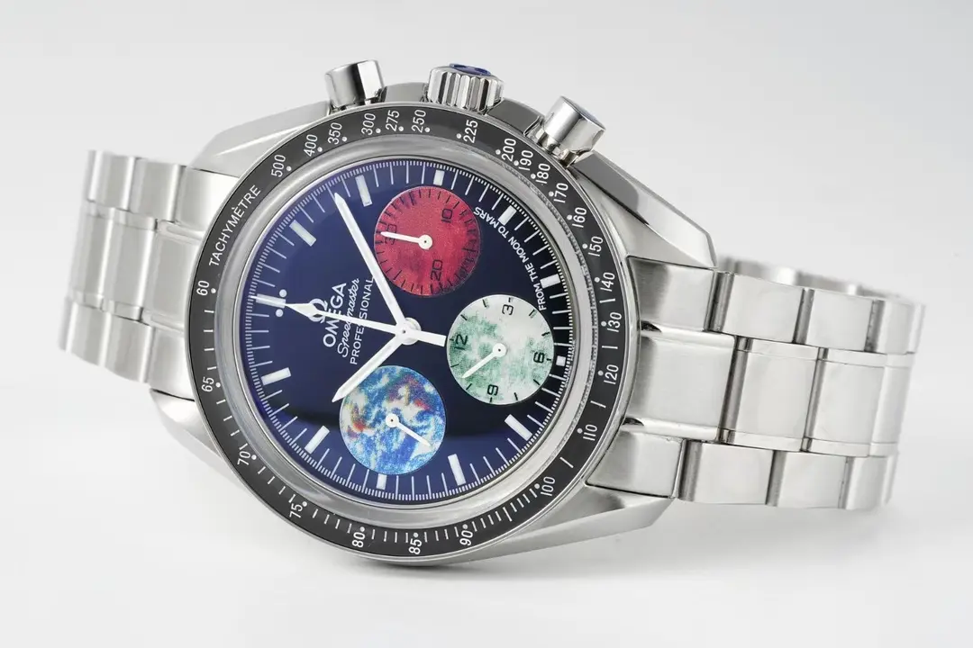 OR Factory Omega Speedmaster 9300 Blue Red White Dial VSF Watch WaterResistant 607