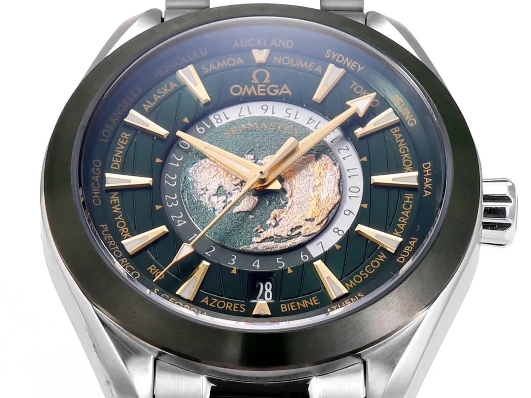 OS Factory OMEGA Speedmaster World Time OT1 Green Steel –  VSF Watches FashionForward 6988