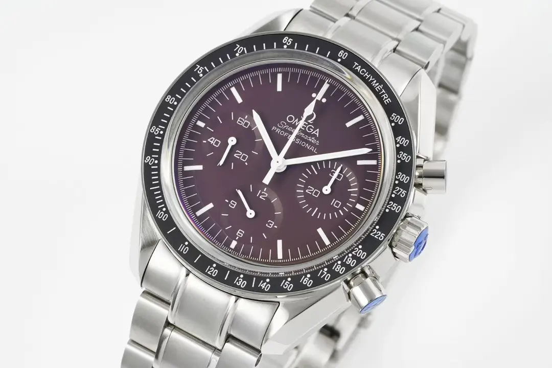 OS Factory Omega Speedmaster 9300 Burgundy Dial Steel – VSF Watches Collection Thermal 577