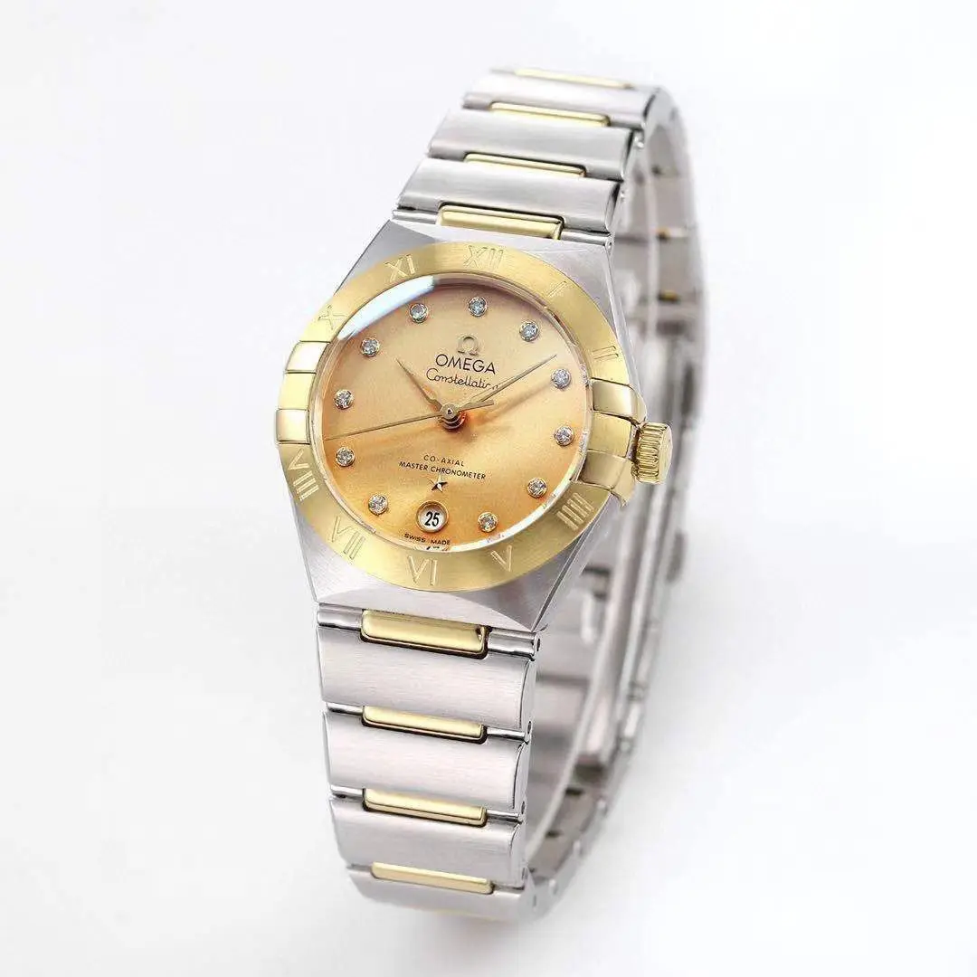 Upgraded Omega Constellation 29mm Champagne Dial Two-Tone VSF Watch Replica 422