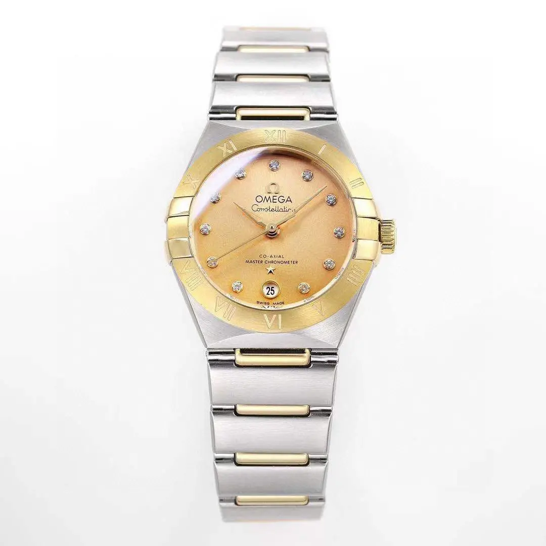 Upgraded Omega Constellation 29mm Champagne Dial Two-Tone VSF Watch Replica 422