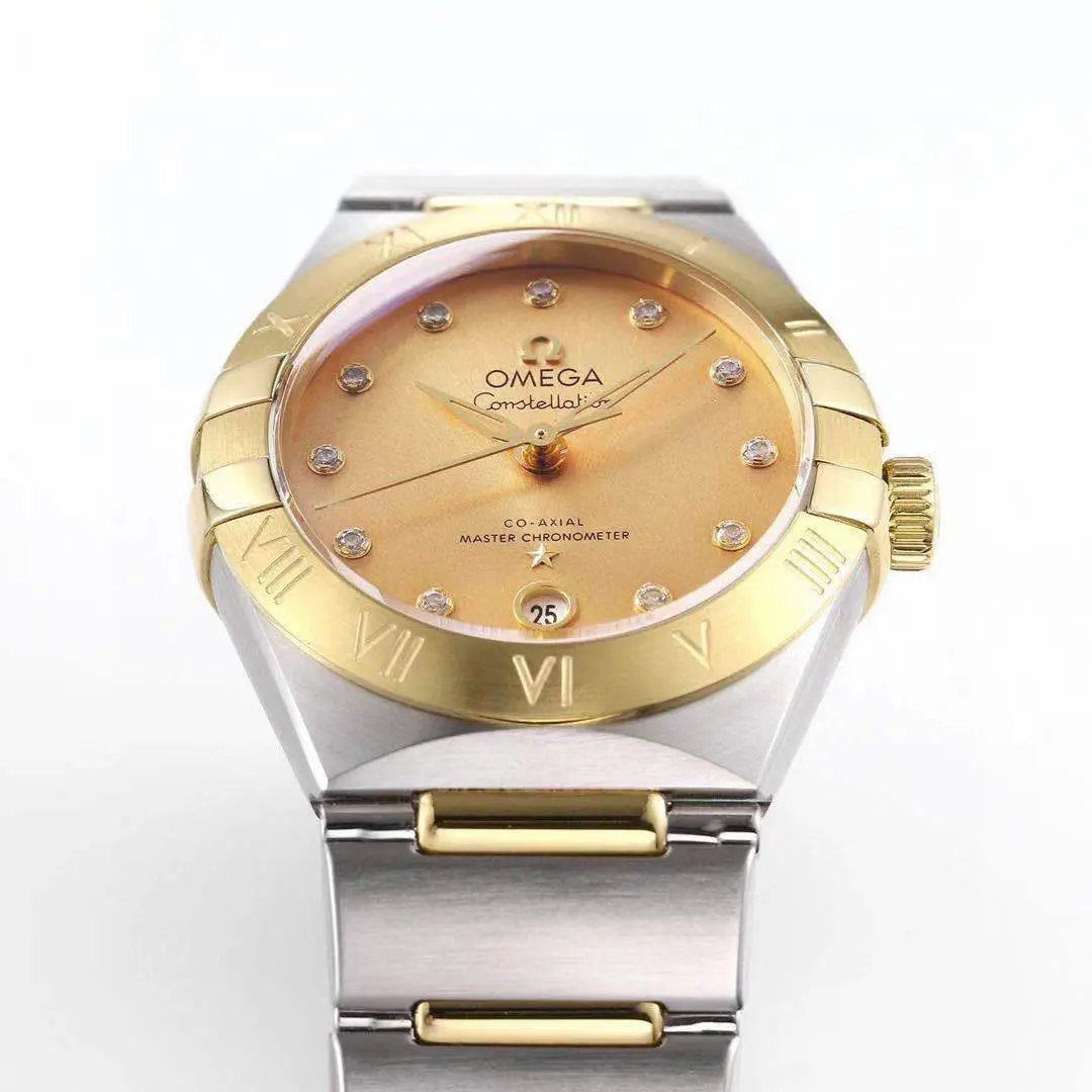 Upgraded Omega Constellation 29mm Champagne Dial Two-Tone VSF Watch Replica 422