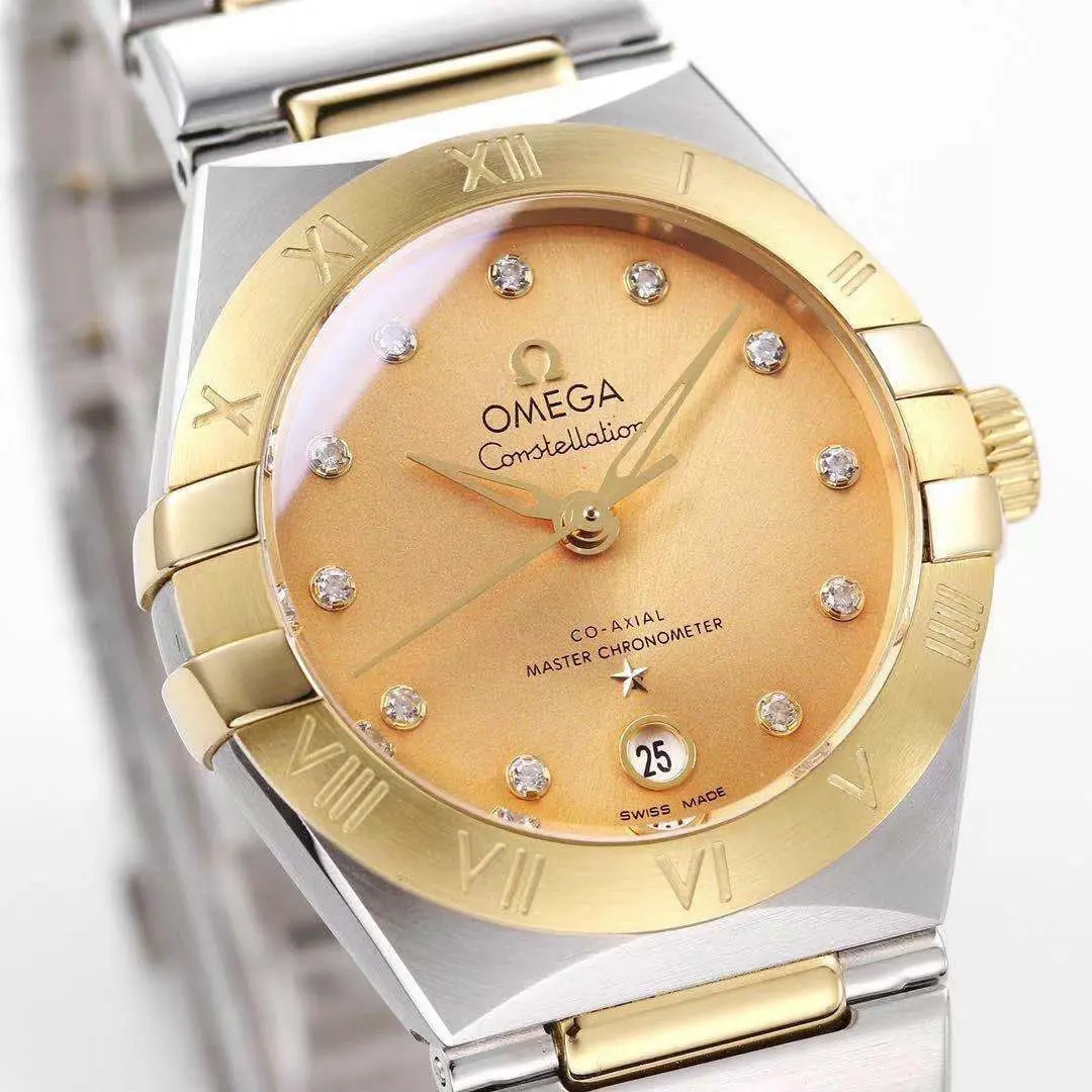Upgraded Omega Constellation 29mm Champagne Dial Two-Tone VSF Watch Replica 422