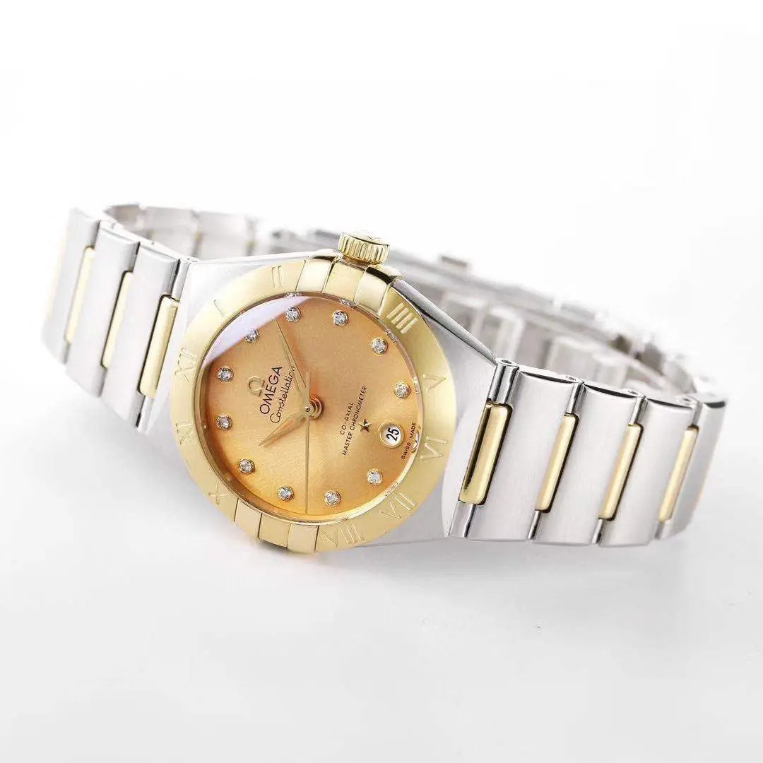 Upgraded Omega Constellation 29mm Champagne Dial Two-Tone VSF Watch Replica 422