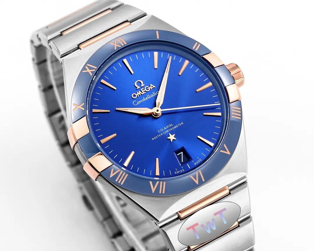 Omega Constellation Blue Dial Ceramic Watch –  VSF Replica WrinkleFree 379