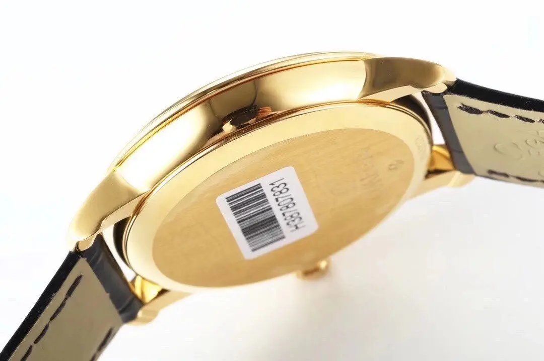 Durable Omega De Ville Gold Watch Black Strap 470