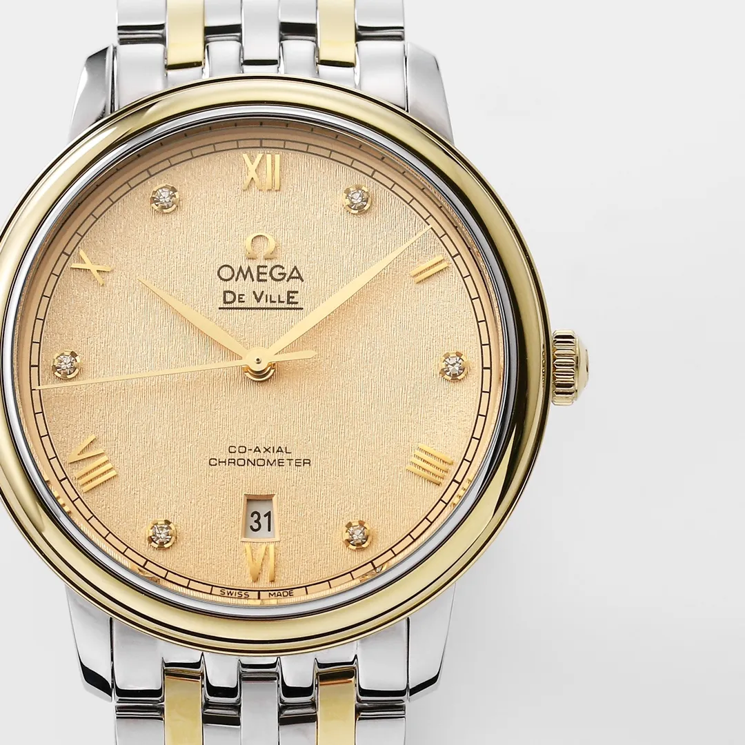 Omega De Ville Prestige Champagne Dial Two-Tone Sophisticated 468