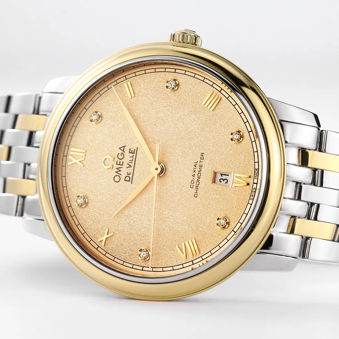 Omega De Ville Prestige Champagne Dial Two-Tone Sophisticated 468