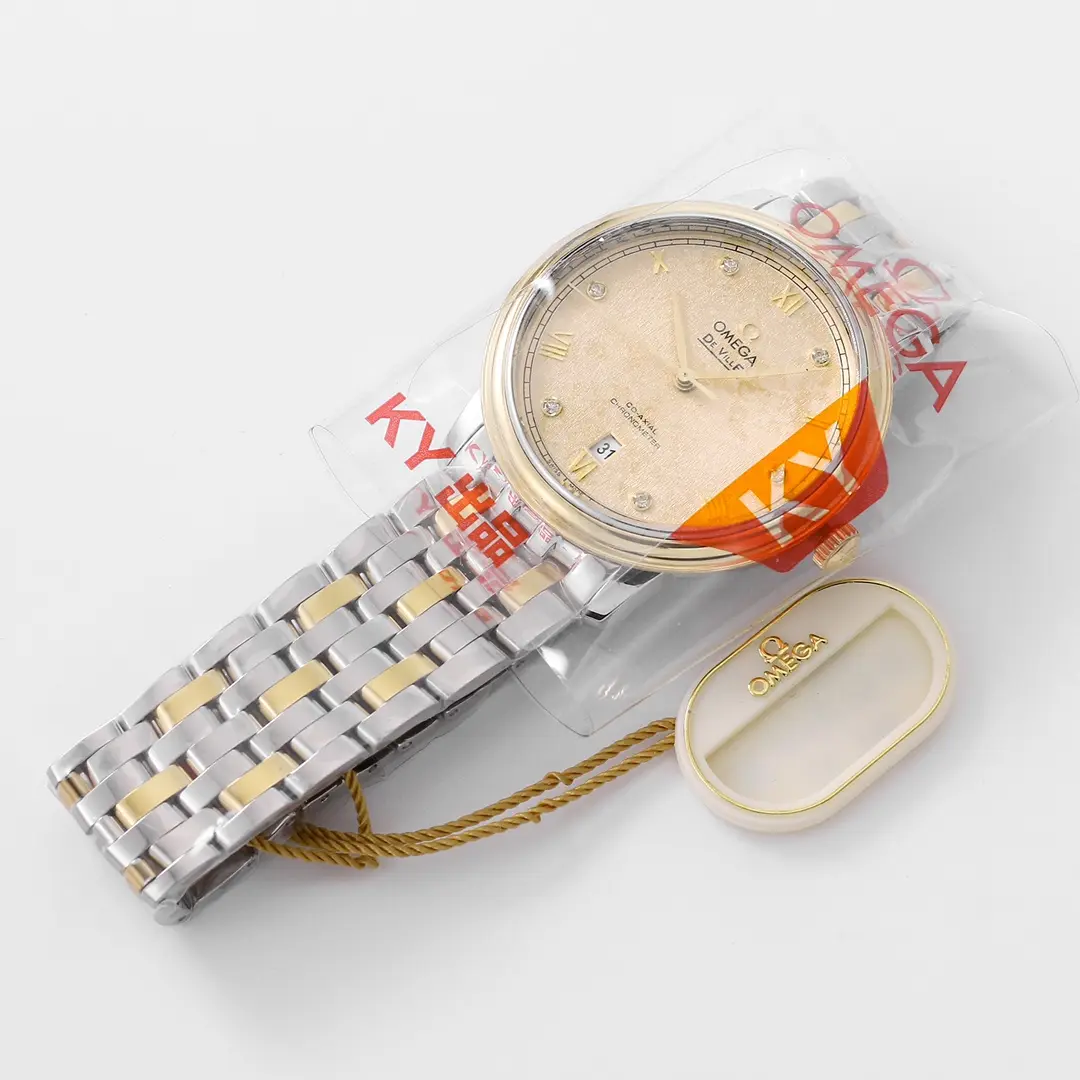 Omega De Ville Prestige Champagne Dial Two-Tone Sophisticated 468