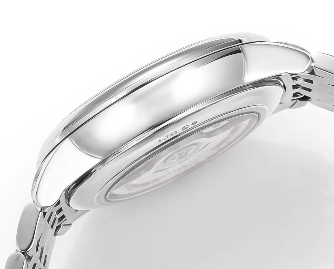 Omega De Ville Prestige Red Dial Steel Watch Sleek 462