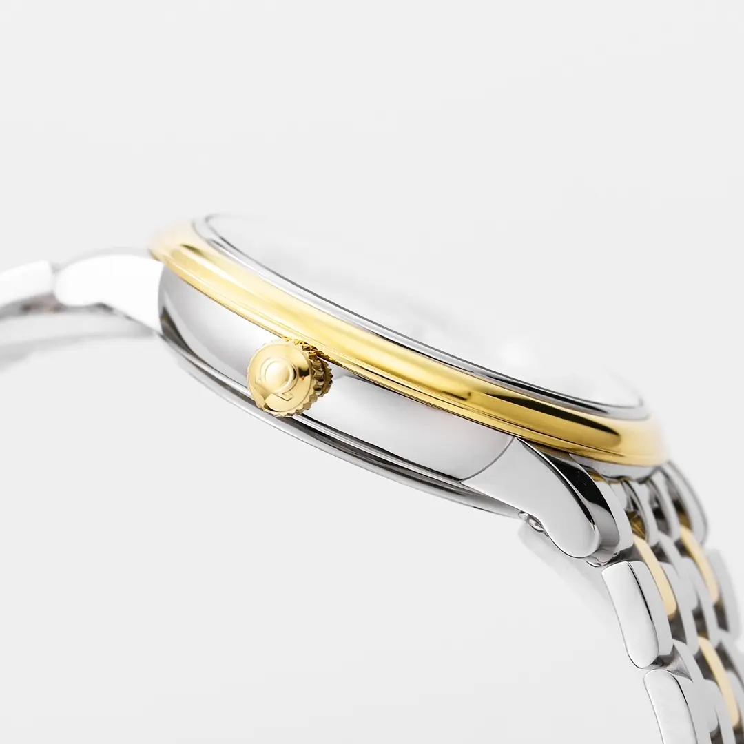 Omega De Ville Prestige Silver Two Tone Watch FreshLook 473