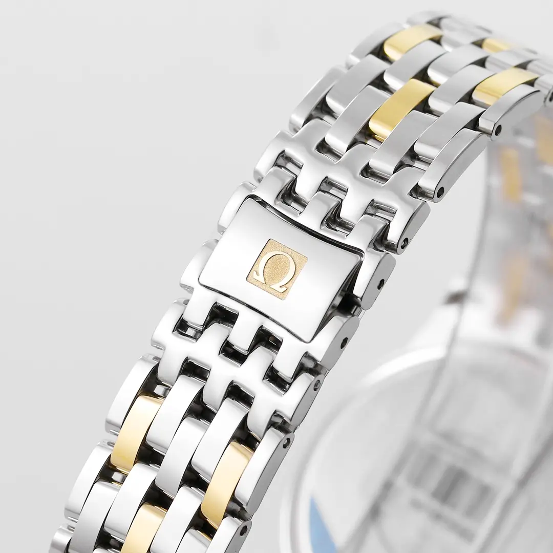 Omega De Ville Prestige Silver Two Tone Watch FreshLook 473