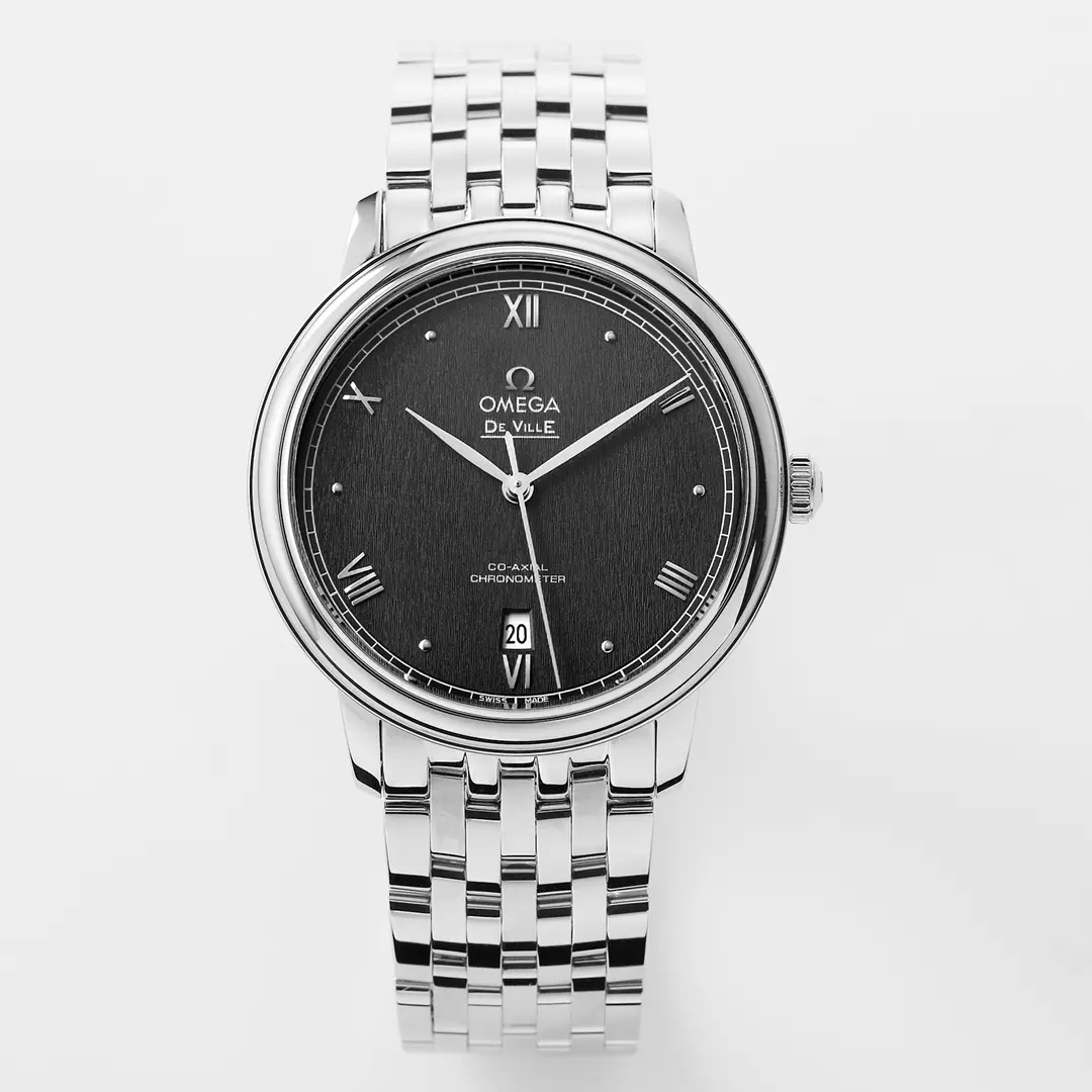 Omega DeVille Black Dial Steel Watch Attractive 469