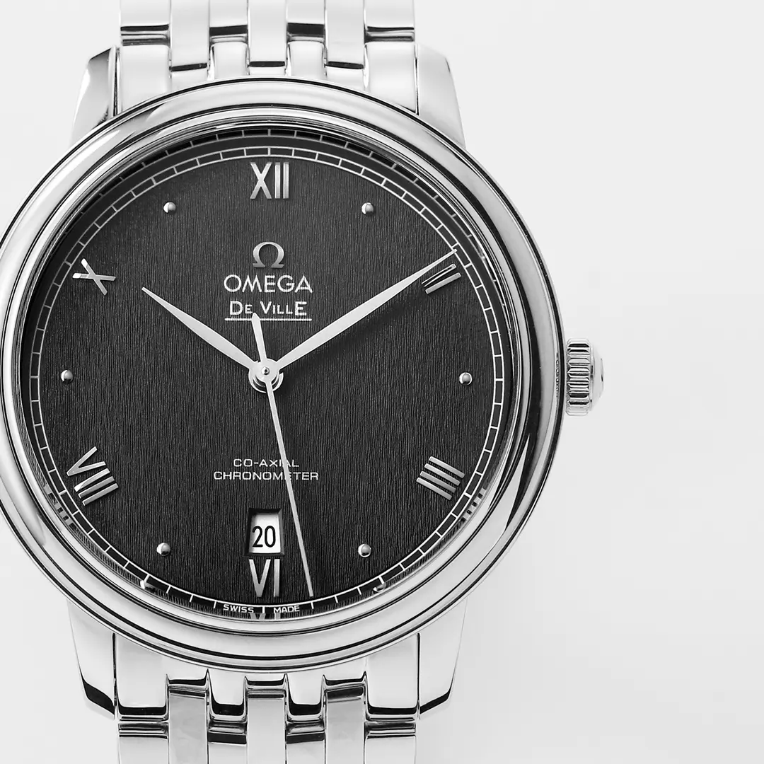 Omega DeVille Black Dial Steel Watch Attractive 469