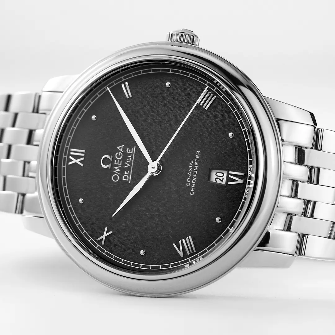 Omega DeVille Black Dial Steel Watch Attractive 469